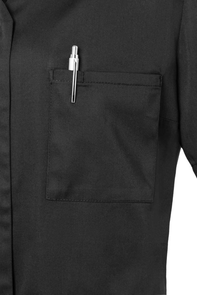KARLOWSKY Essential | Damen Kurzarm-Kasack (schwarz) KS63